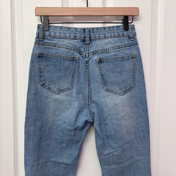 Momokrom High Waisted Straight Leg Mom Jeans - Picture 8 of 10
